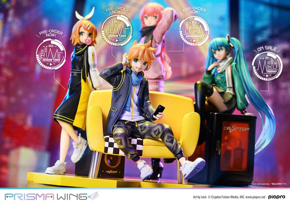 Vocaloid Piapro Characters Prisma Wing PVC Figur 1/7 Kagamine Len (Art av lack) 18 cm Prime 1 Studio