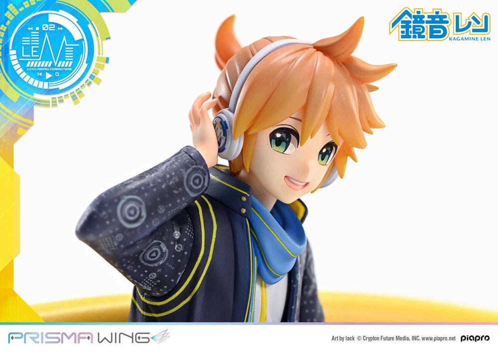 Vocaloid Piapro Characters Prisma Wing PVC Figur 1/7 Kagamine Len (Art av lack) 18 cm Prime 1 Studio