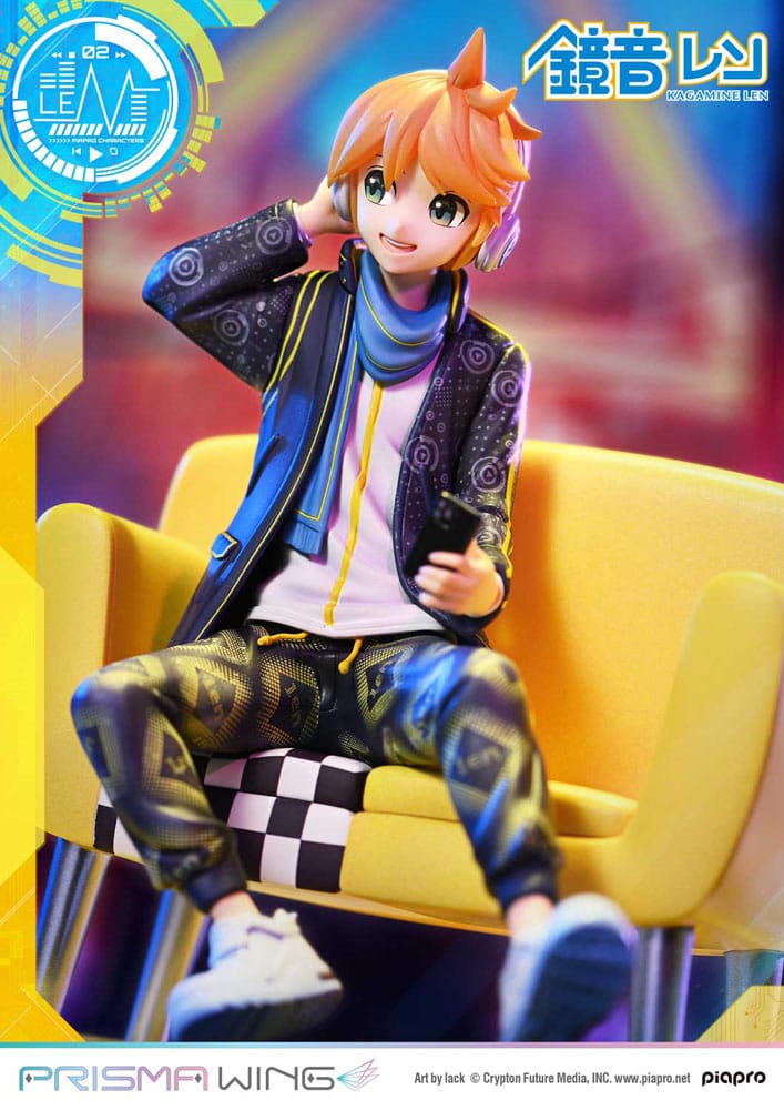 Vocaloid Piapro Characters Prisma Wing PVC Figur 1/7 Kagamine Len (Art av lack) 18 cm Prime 1 Studio