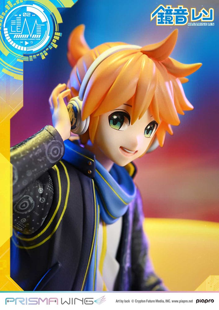 Vocaloid Piapro Characters Prisma Wing PVC Figur 1/7 Kagamine Len (Art av lack) 18 cm Prime 1 Studio