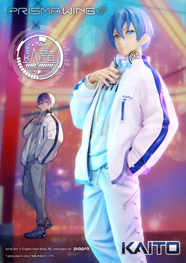 Piapro-karaktärer Prisma Wing-figur i skala 1/7 KAITO "Konst av lack" 24 cm
