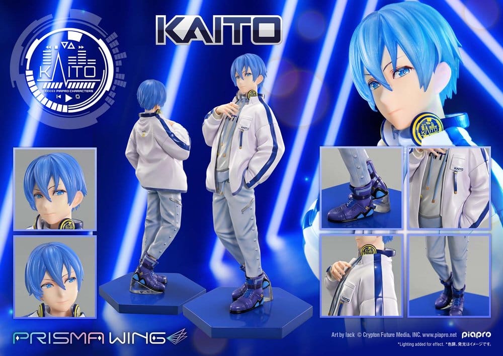 Piapro-karaktärer Prisma Wing-figur i skala 1/7 KAITO "Konst av lack" 24 cm
