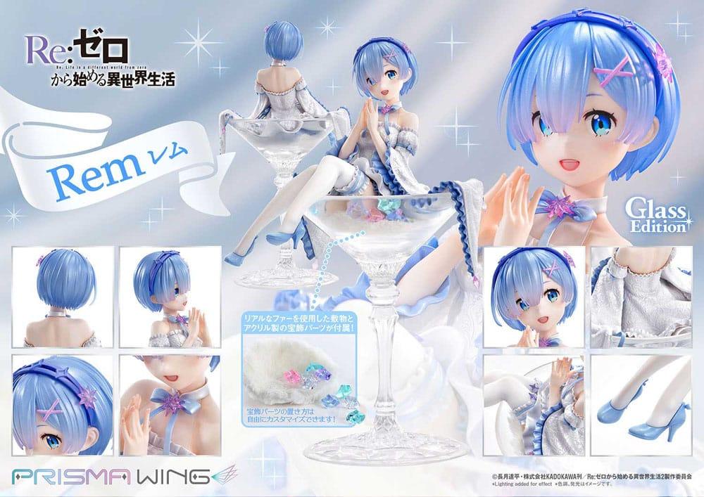 Re:Zero - Starting Life in Another World Prisma Wing PVC Figur 1/7 Rem Glass Edition 23 cm Prime 1 Studio