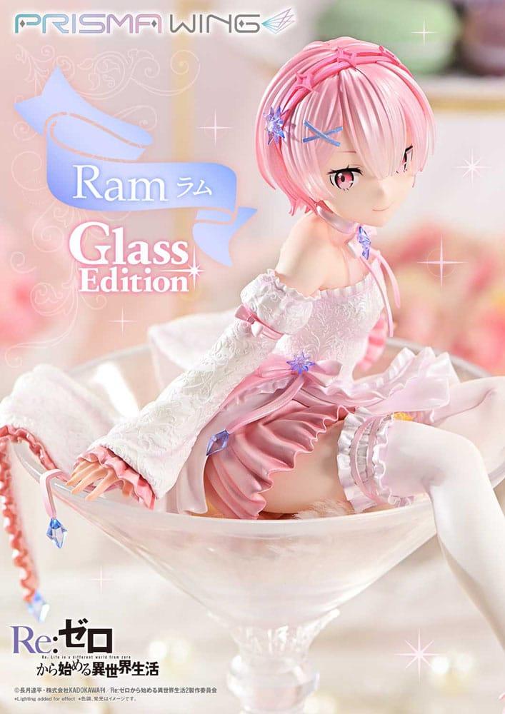 Re:ZERO Starting Life in Another World Prisma Wing PVC Figur 1/7 Ram Glass Edition 24 cm Prime 1 Studio