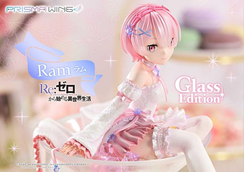 Re:ZERO Starting Life in Another World Prisma Wing PVC Figur 1/7 Ram Glass Edition 24 cm Prime 1 Studio