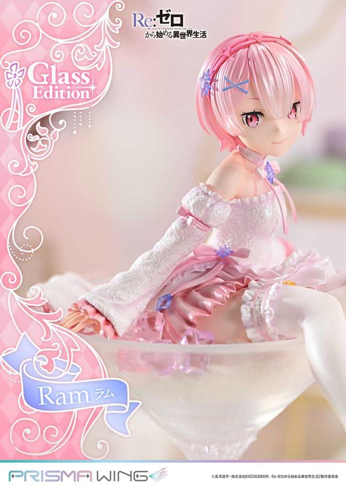 Re:ZERO Starting Life in Another World Prisma Wing PVC Figur 1/7 Ram Glass Edition 24 cm Prime 1 Studio