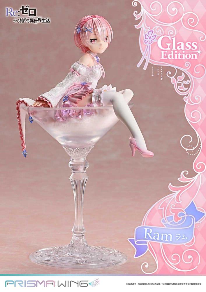 Re:ZERO Starting Life in Another World Prisma Wing PVC Figur 1/7 Ram Glass Edition 24 cm Prime 1 Studio