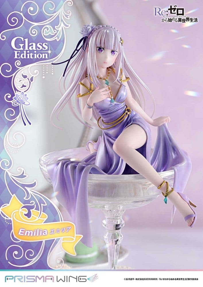 Re:Zero Prisma Wing Statue 1/7 Emilia Glass Edition 29 cm