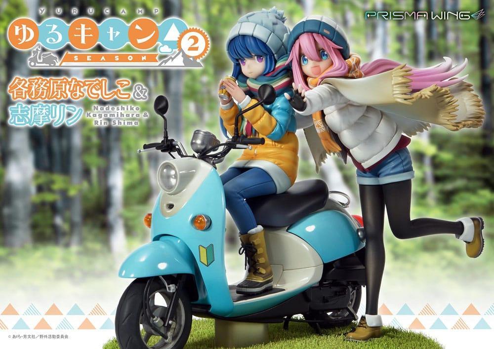 Laid-Back Camp Prisma Wing PVC Figur Nadeshiko Kagamihara & Rin Shima 24 cm Prime 1 Studio