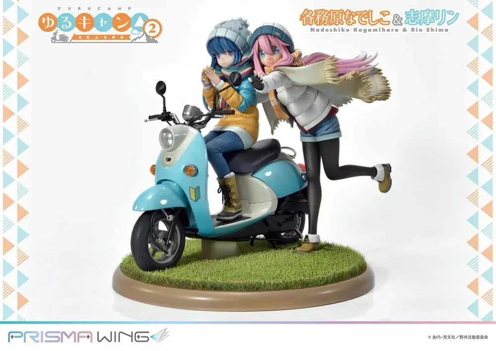 Laid-Back Camp Prisma Wing PVC Figur Nadeshiko Kagamihara & Rin Shima 24 cm Prime 1 Studio