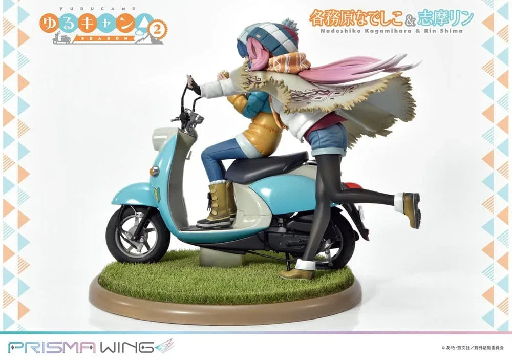 Laid-Back Camp Prisma Wing PVC Figur Nadeshiko Kagamihara & Rin Shima 24 cm Prime 1 Studio