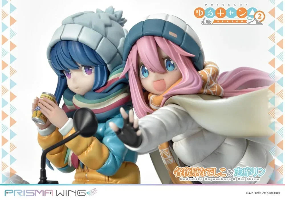 Laid-Back Camp Prisma Wing PVC Figur Nadeshiko Kagamihara & Rin Shima 24 cm Prime 1 Studio