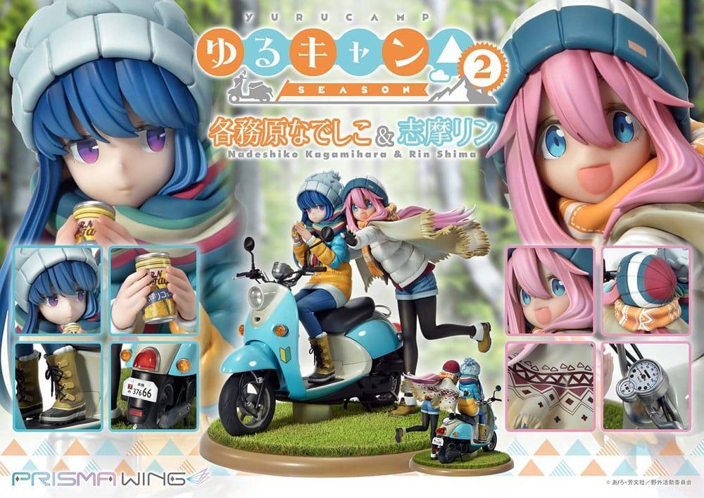 Laid-Back Camp Prisma Wing PVC Figur Nadeshiko Kagamihara & Rin Shima 24 cm Prime 1 Studio