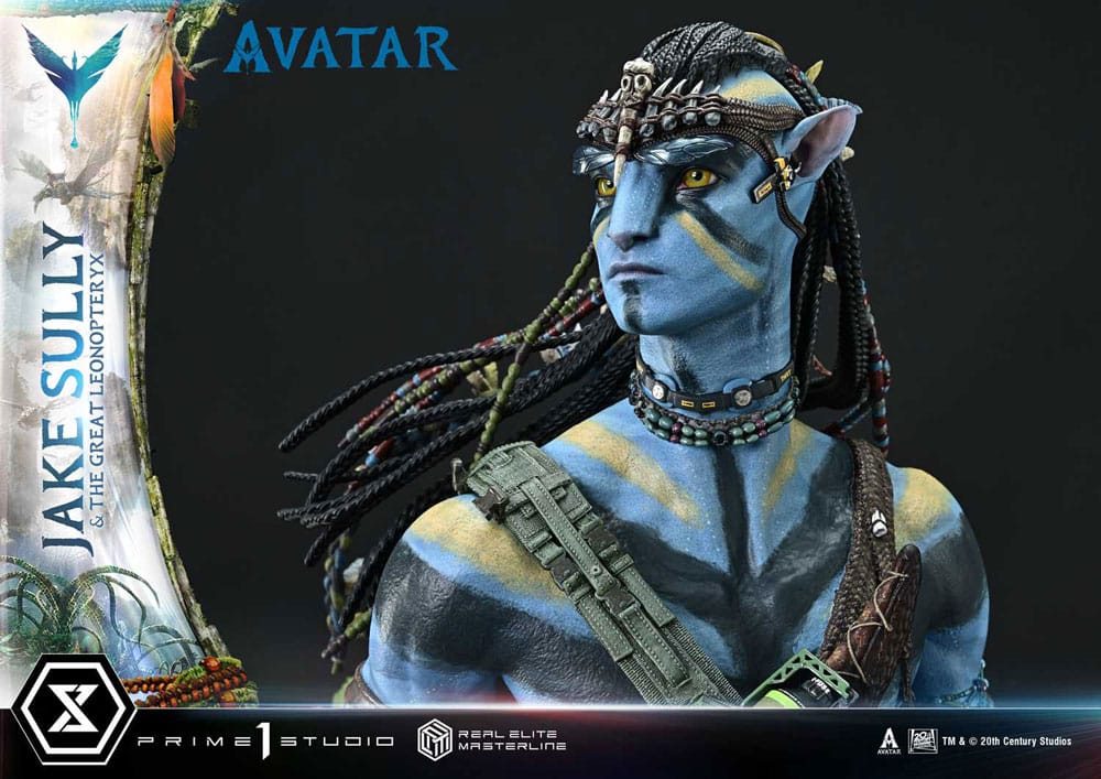 Avatar (Film) Real Elite Masterline Series Statue 1/4 Jake Sully & The Great Leonopteryx 87 cm