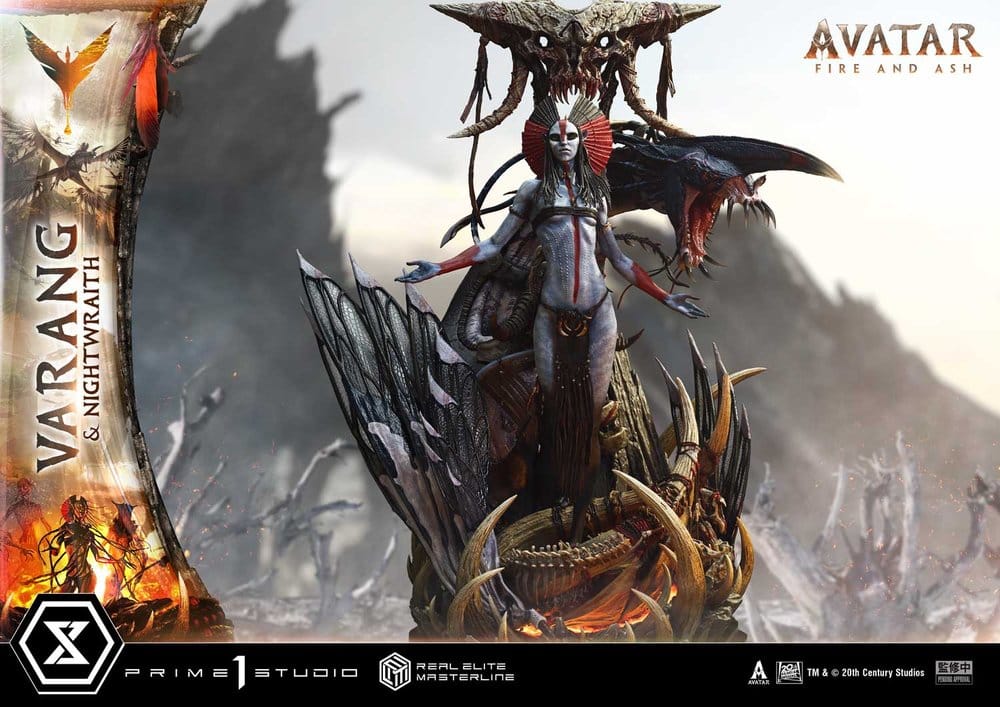 Avatar: Fire and Ash (Film) Real Elite Masterline Series Statue 1/4 Varang & Nightwraith Avatar Legacy Collection Bonus Version 96 cm