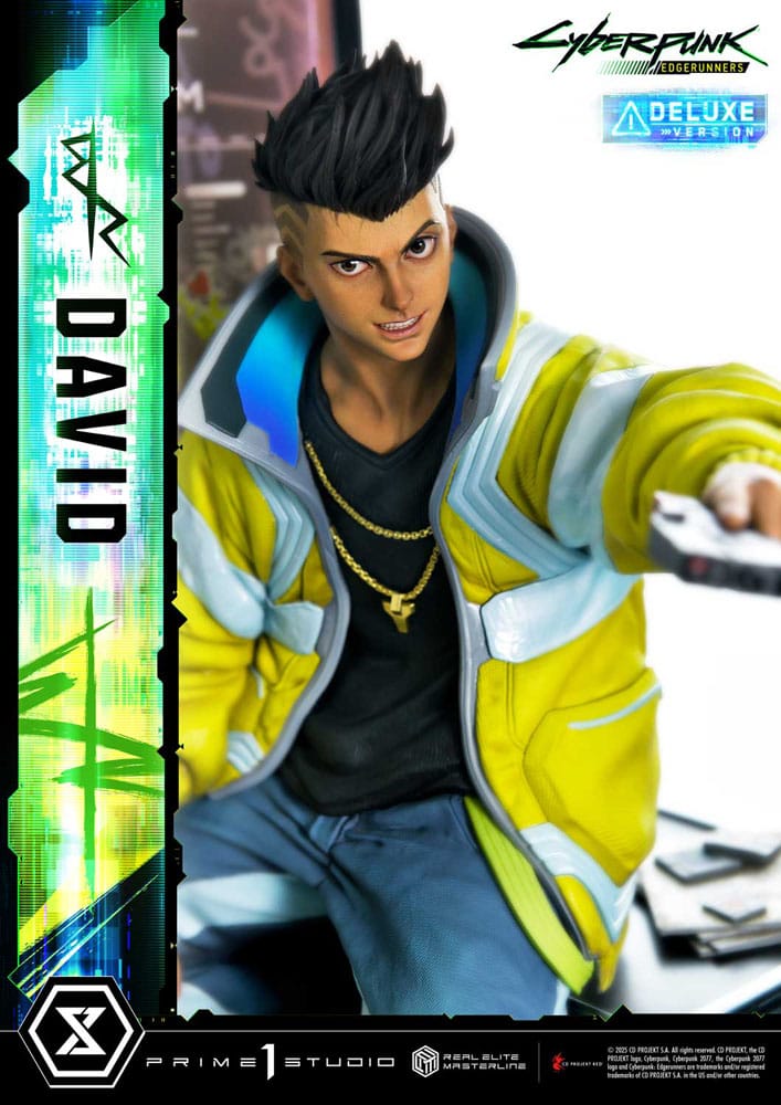 Cyberpunk: Edgerunners Real Elite Masterline Series Statue 1/4 David Deluxe Bonus Version 58 cm