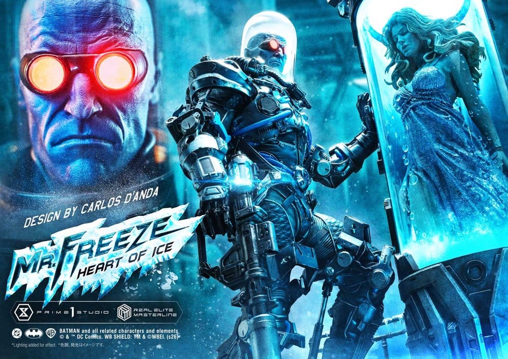 DC Comics Real Elite Masterline Series Statue 1/3 Batman (Comics) Mr. Freeze Heart of Ice (Design by Carlos D'Anda) 82 cm