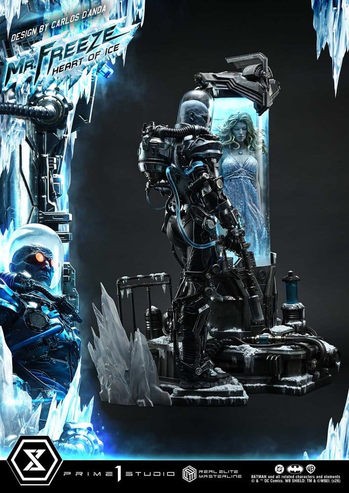 DC Comics Real Elite Masterline Series Statue 1/3 Batman (Comics) Mr. Freeze Heart of Ice (Design by Carlos D'Anda) Deluxe Version 82 cm