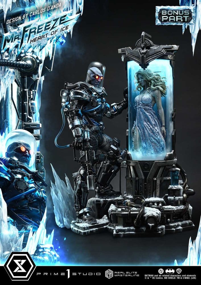 DC Comics Real Elite Masterline Series Statue 1/3 Batman (Comics) Mr. Freeze Heart of Ice (Design by Carlos D'Anda) Deluxe Bonus Version 82 cm