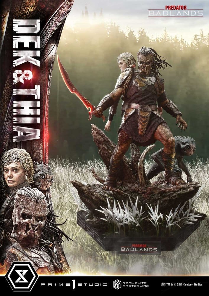 Predator Real Elite Masterline Statue 1/3 Badlands Dek & Thia 87 cm