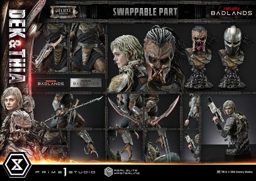Predator Real Elite Masterline Statue 1/3 Badlands Dek & Thia Deluxe Version 87 cm