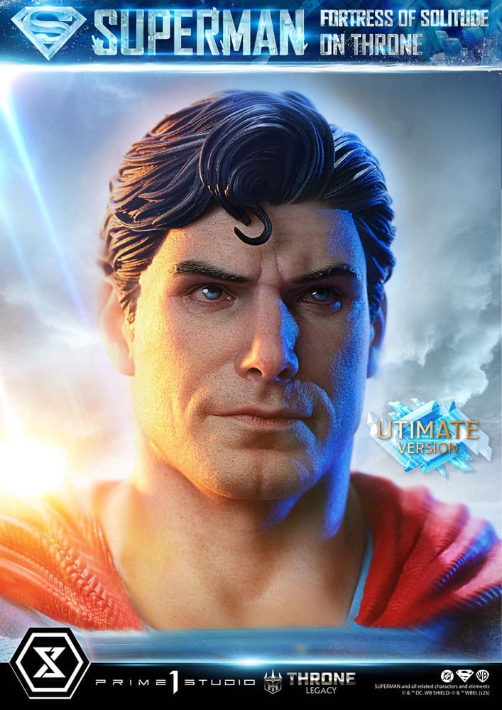 DC Comics Throne Legacy Collection Statue Statue 1/4 Superman Fortress of Solitude on Throne (Design by Gabriele Dell'Otto) Ultimate Version 52 cm