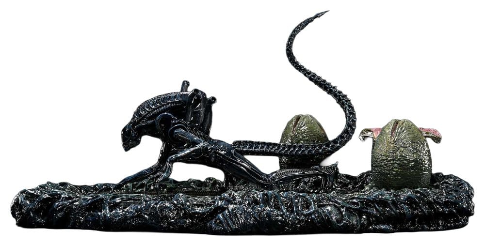 Aliens (Film) Ultimate Diorama Masterline figur Warrior Xenomorph for Queen Alien 23 cm