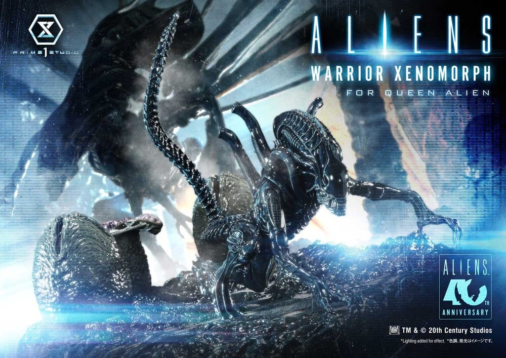 Aliens (Film) Ultimate Diorama Masterline figur Warrior Xenomorph for Queen Alien 23 cm
