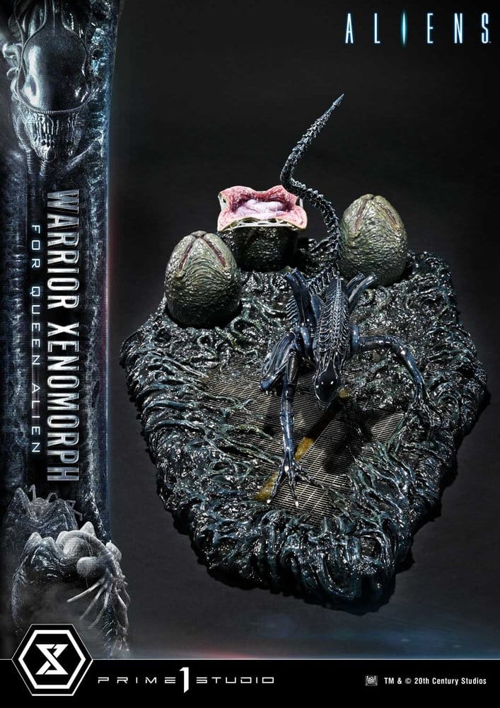 Aliens (Film) Ultimate Diorama Masterline figur Warrior Xenomorph for Queen Alien 23 cm
