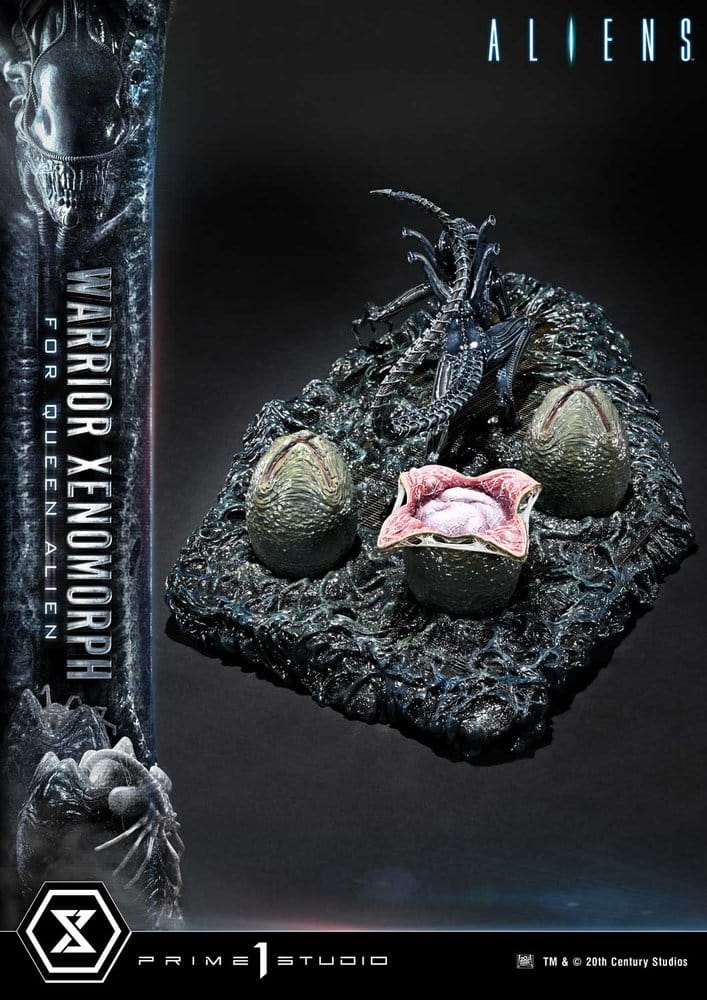 Aliens (Film) Ultimate Diorama Masterline figur Warrior Xenomorph for Queen Alien 23 cm
