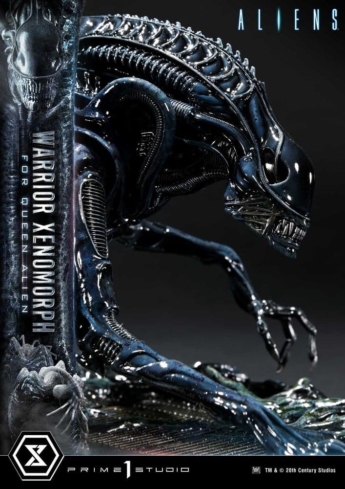 Aliens (Film) Ultimate Diorama Masterline figur Warrior Xenomorph for Queen Alien 23 cm