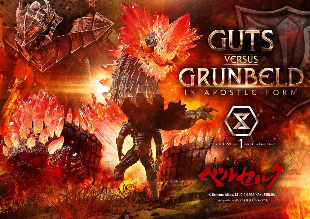 Berserk Ultimate Diorama Masterline Series Statue Berserk Guts vs. Grunbeld in Apostle Form  58 cm