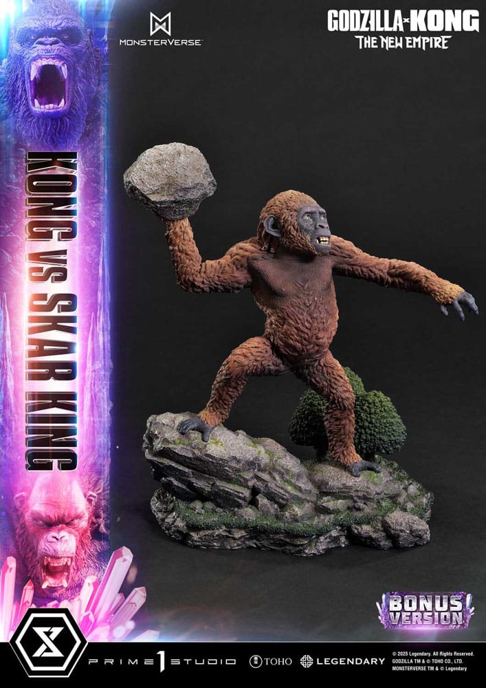 Godzilla x Kong: The New Empire Ultimate Diorama Masterline Series Statue Kong vs Skar King Bonus Version 104 cm