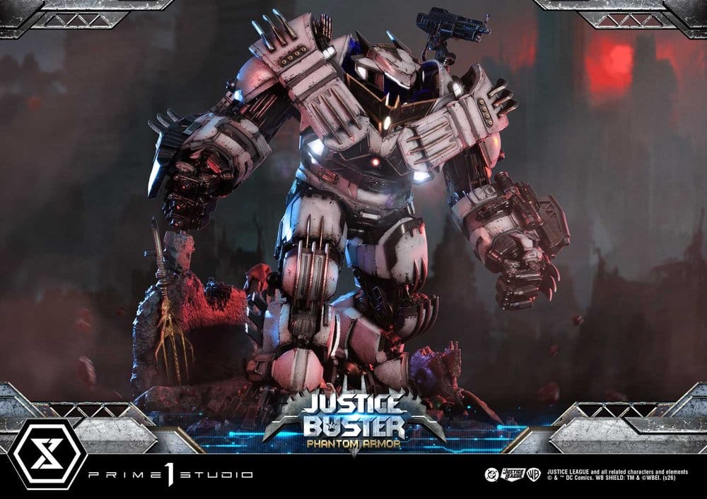 DC Comics Ultimate Museum Masterline Statue Justice Buster: Phantom Armor (Design By Josh Nizzi) 88 cm