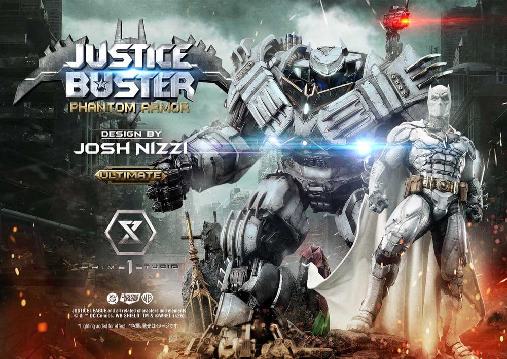 DC Comics Ultimate Museum Masterline Statue Justice Buster: Phantom Armor (Design By Josh Nizzi) Ultimate Version 88 cm