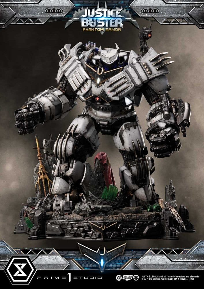 DC Comics Ultimate Museum Masterline Statue Justice Buster: Phantom Armor (Design By Josh Nizzi) Ultimate Bonus Version 88 cm