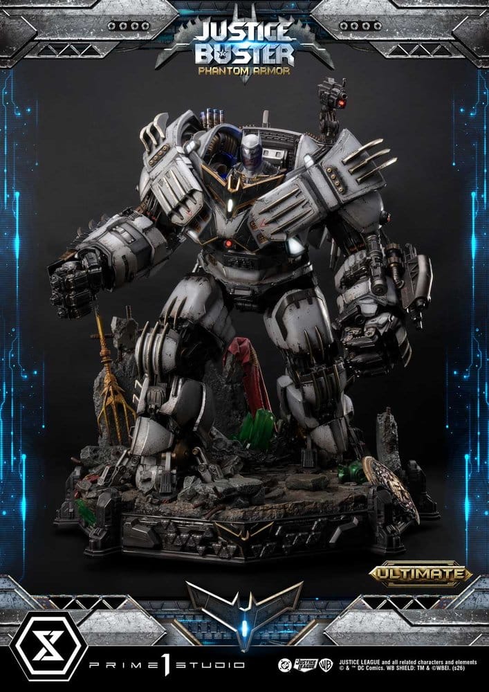 DC Comics Ultimate Museum Masterline Statue Justice Buster: Phantom Armor (Design By Josh Nizzi) Ultimate Bonus Version 88 cm