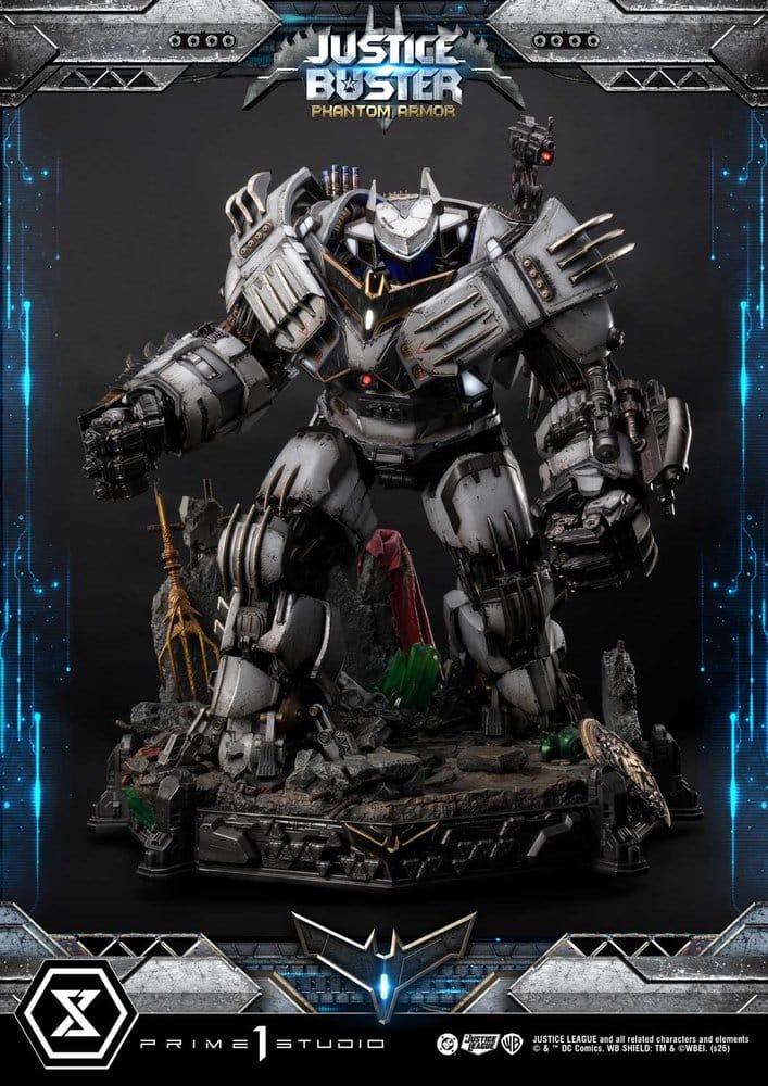 DC Comics Ultimate Museum Masterline Statue Justice Buster: Phantom Armor (Design By Josh Nizzi) Ultimate Bonus Version 88 cm