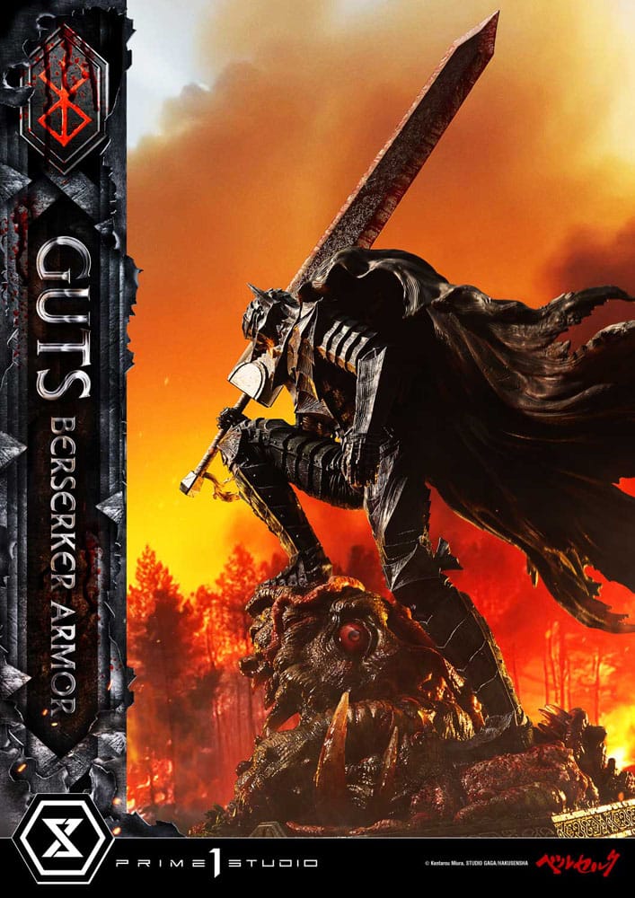 Berserk Ultimate Premium Masterline Series Statue 1/4 Guts, Berserker Armor Grunbeld vs. Guts 94 cm