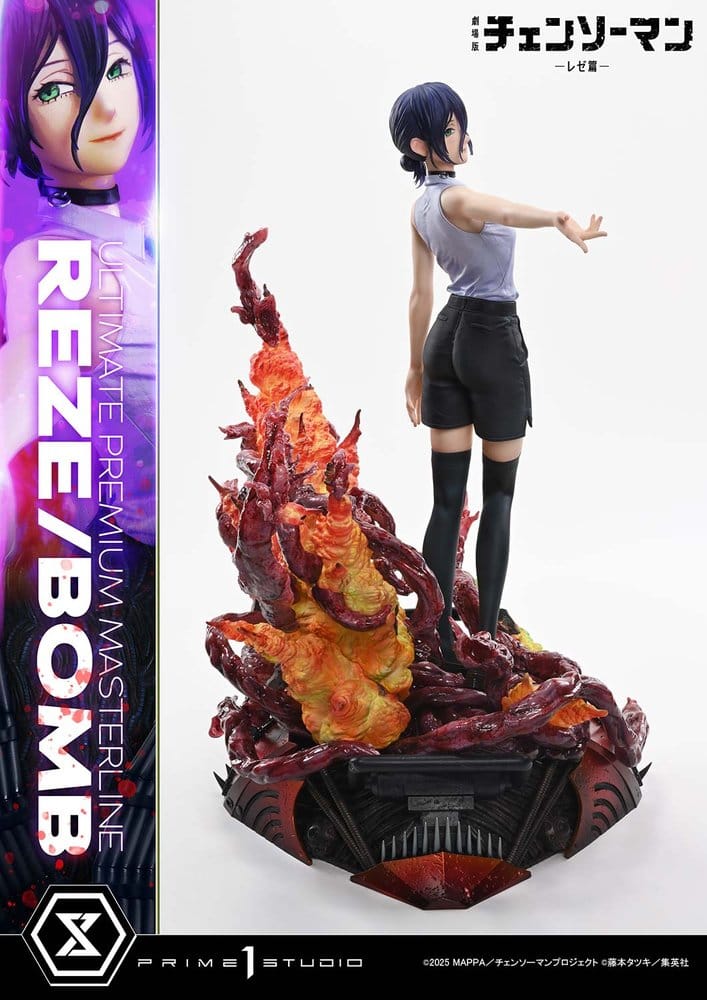 Chainsaw Man Ultimate Premium Masterline Series Statue 1/4 The Movie: Reze Arc REZE/BOMB DX Bonus Version 56 cm