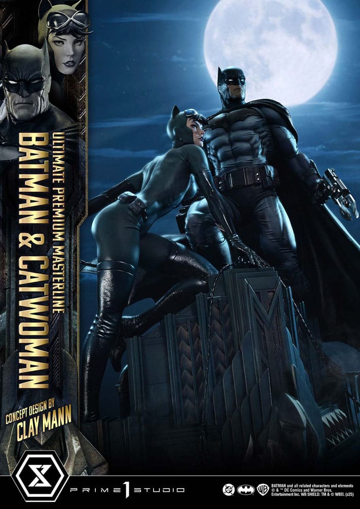 DC Comics Ultimate Premium Masterline Series Statue 1/4 Batman & Catwoman (Concept Design by Clay Mann) 56 cm