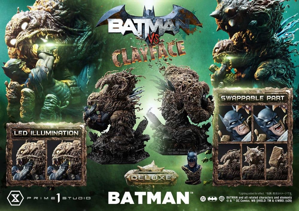DC Comics Ultimate Premium Masterline Series Statue 1/4 Batman VS Clayface DX Bonus Version 83 cm