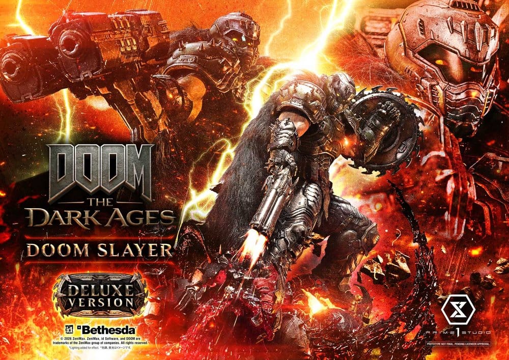 DOOM: The Dark Ages Ultimate Premium Masterline Series Statue 1/4 DOOM Slayer Deluxe Version 77 cm