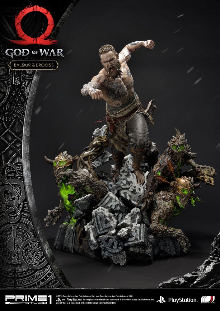 God of War (2018) Figur Baldur & Broods 62 cm Prime 1 Studio