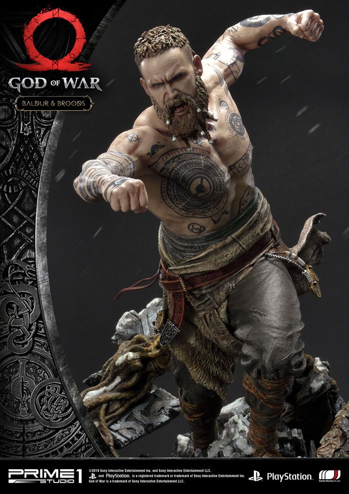 God of War (2018) Figur Baldur & Broods 62 cm Prime 1 Studio