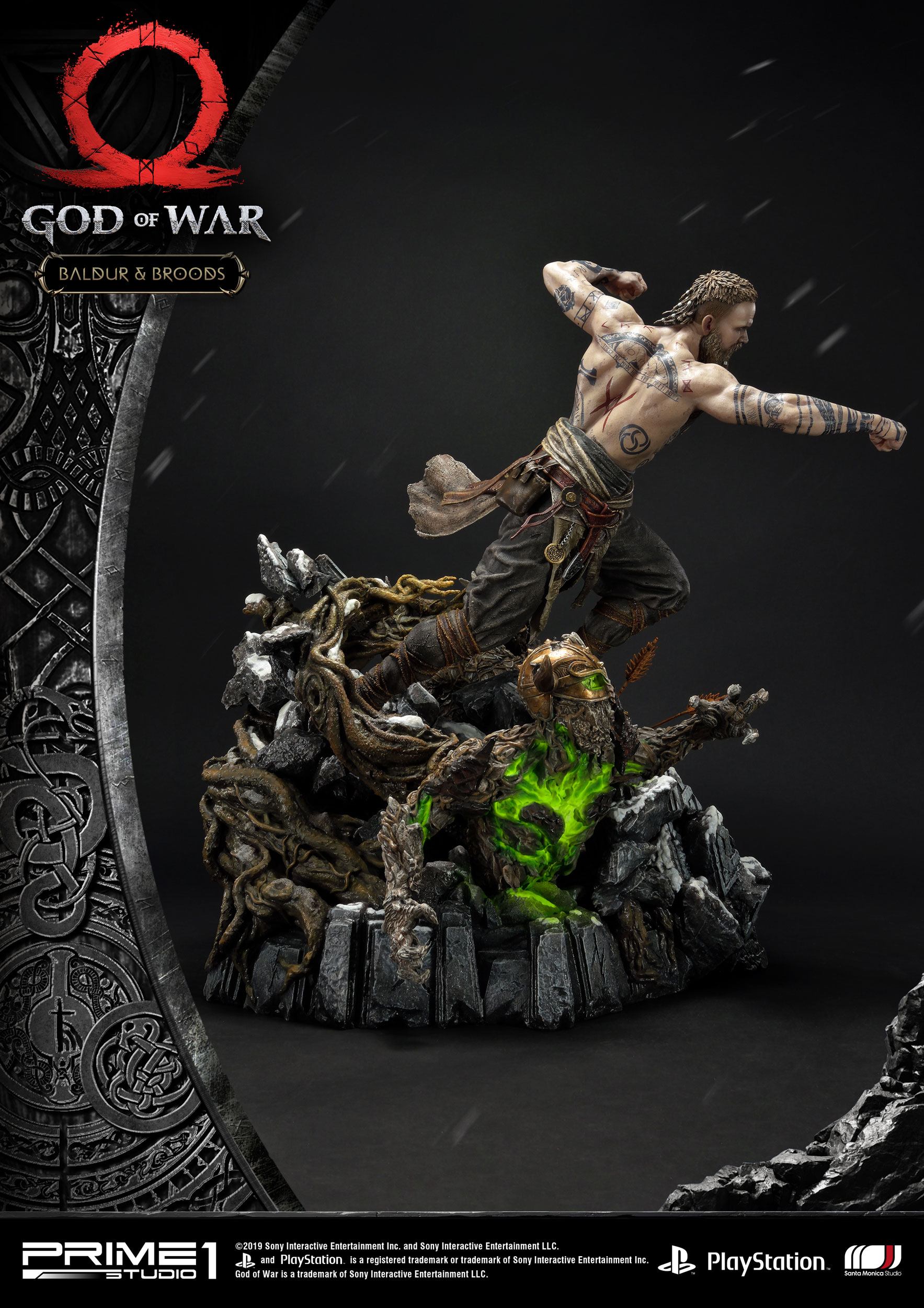 God of War (2018) Figur Baldur & Broods 62 cm Prime 1 Studio