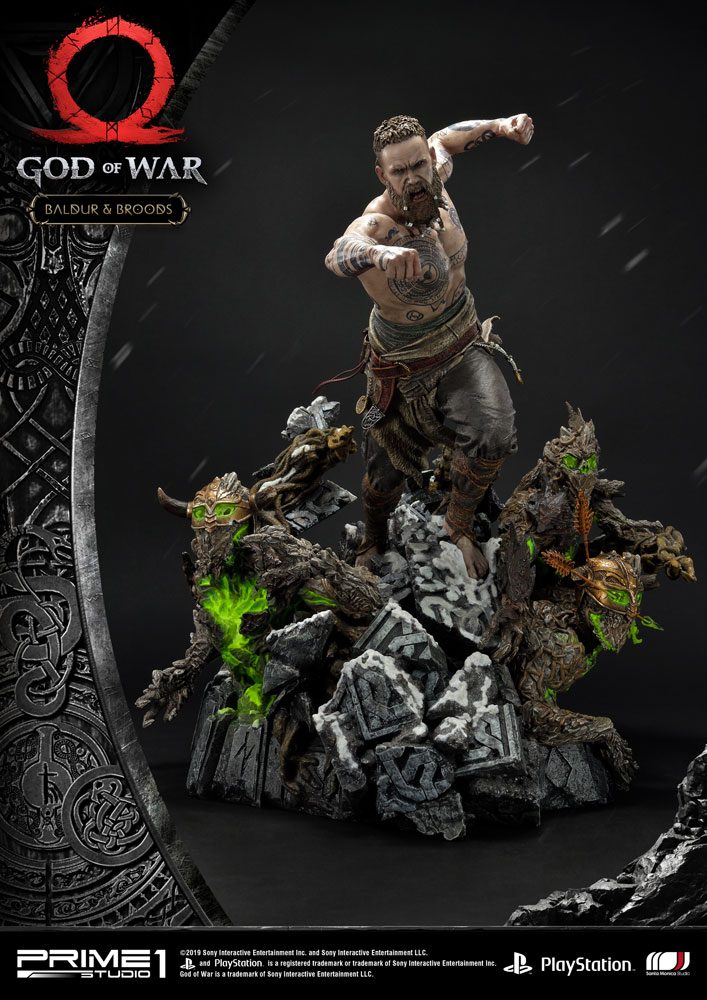 God of War (2018) Figur Baldur & Broods 62 cm Prime 1 Studio