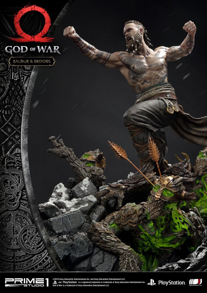 God of War (2018) Figur Baldur & Broods 62 cm Prime 1 Studio