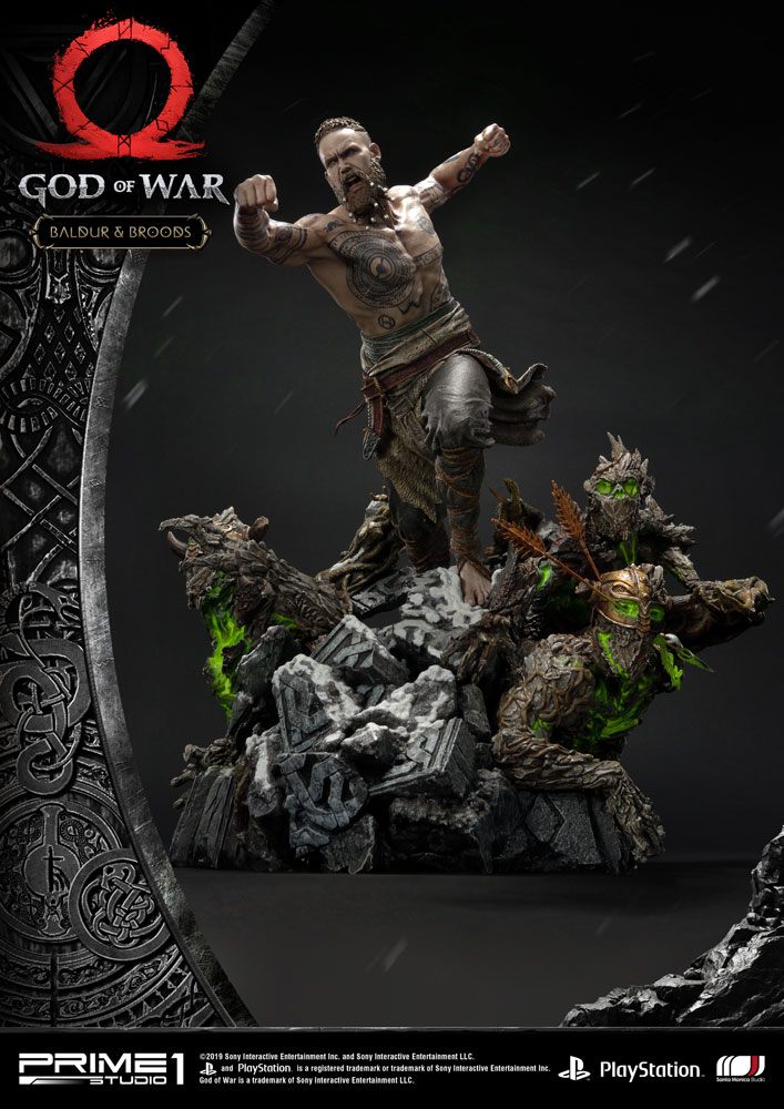 God of War (2018) Figur Baldur & Broods 62 cm Prime 1 Studio