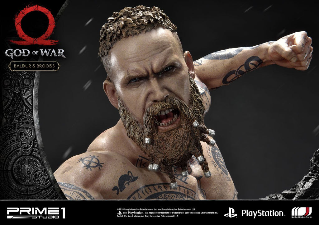 God of War (2018) Figur Baldur & Broods 62 cm Prime 1 Studio
